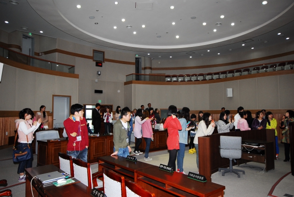 한국국제대 외국인유학생 의회방문(2012. 4.19)