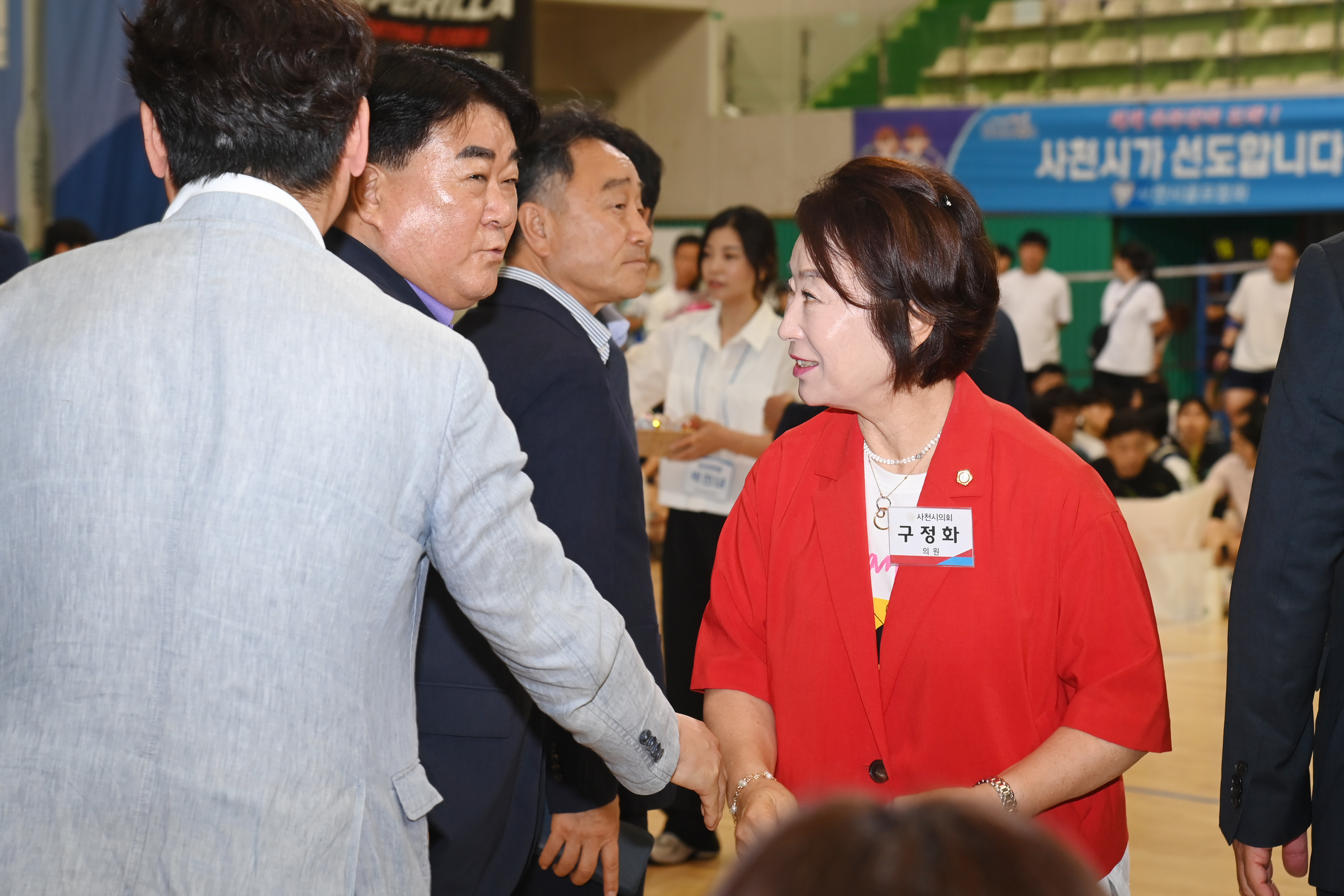 제27회 사천시협회장기 생활체육 배드민턴대회 개회식 - 6