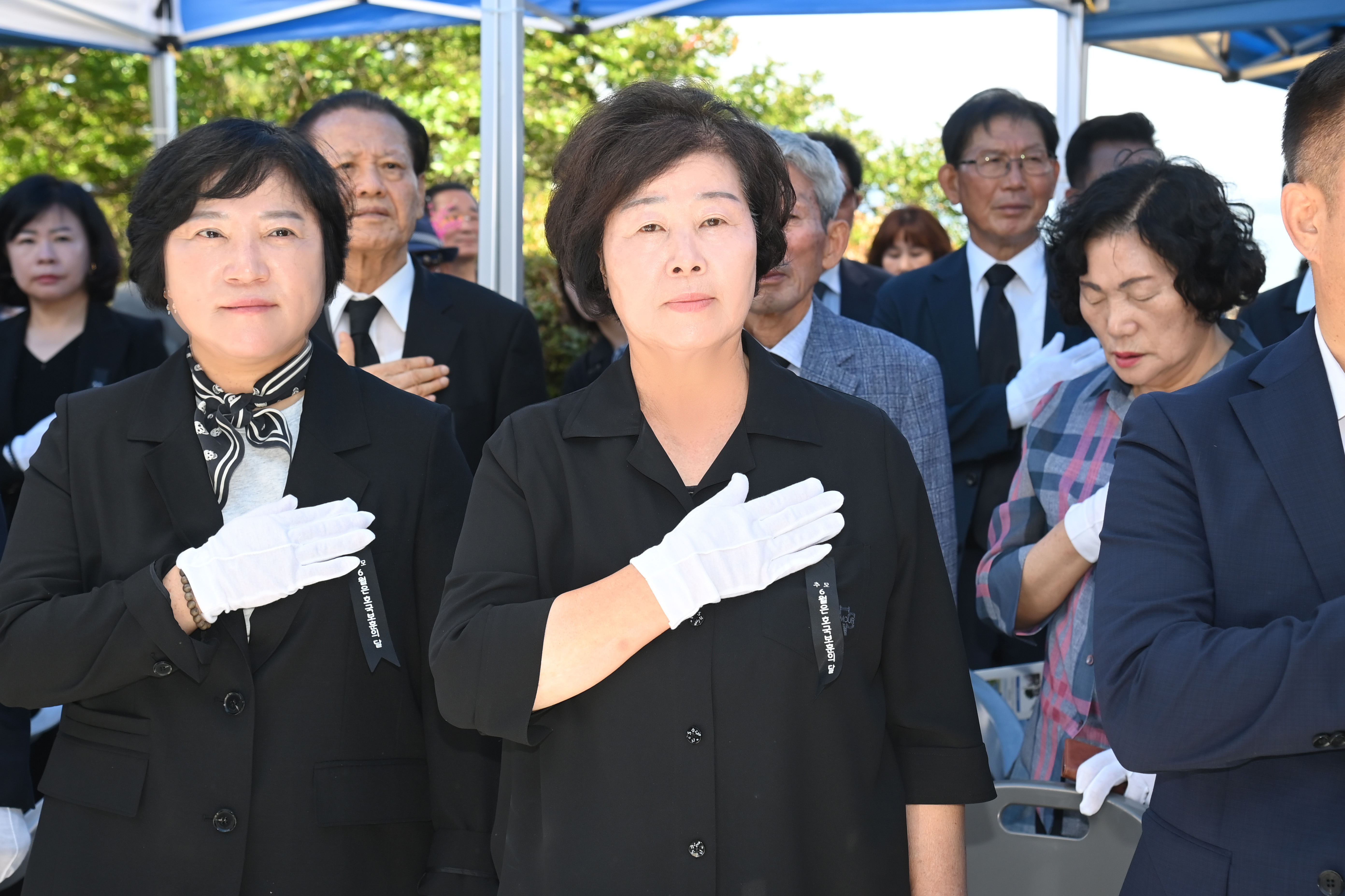 제71회 현충일 추념식 및 사천국군묘지 참배 - 4