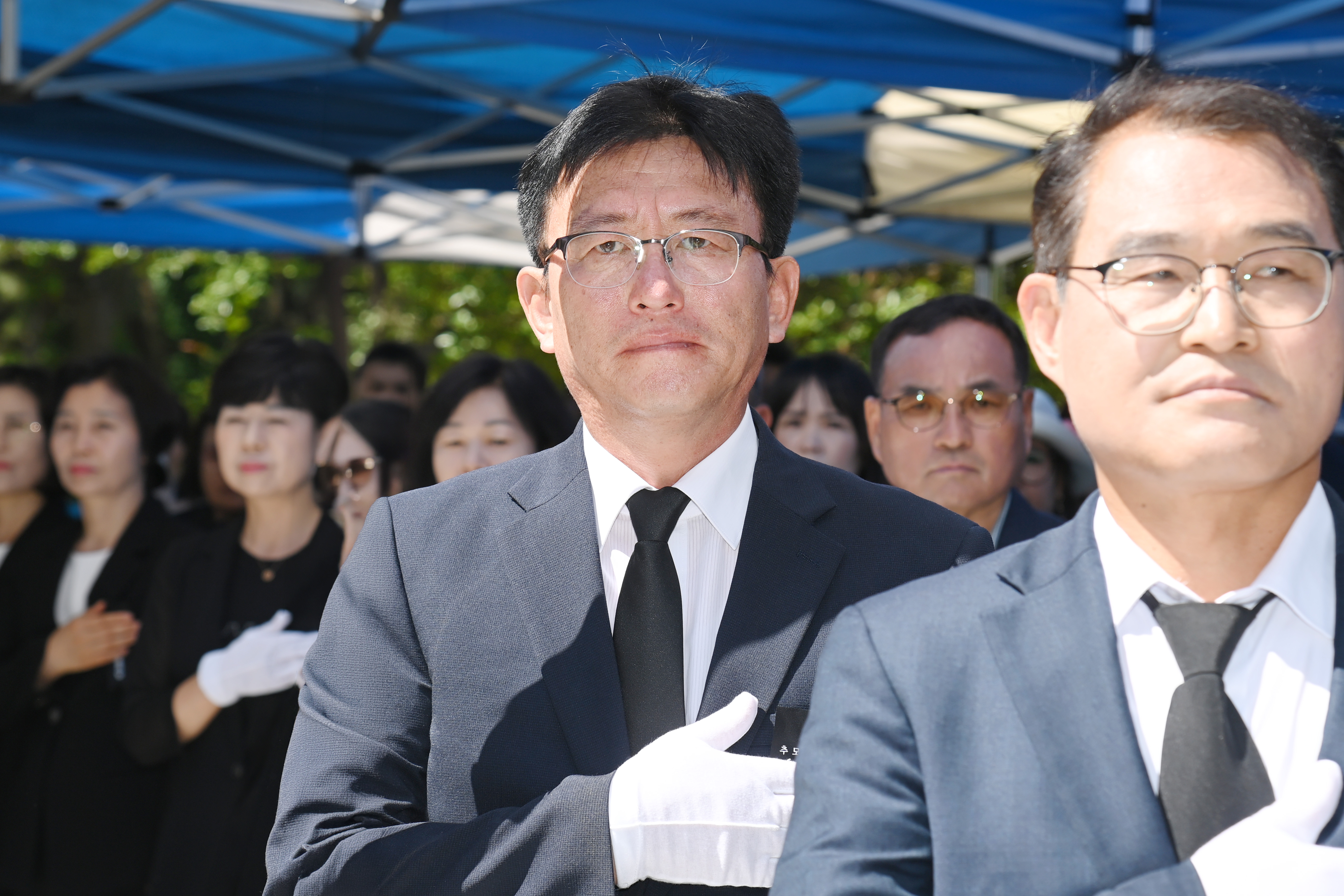 제71회 현충일 추념식 및 사천국군묘지 참배 - 6