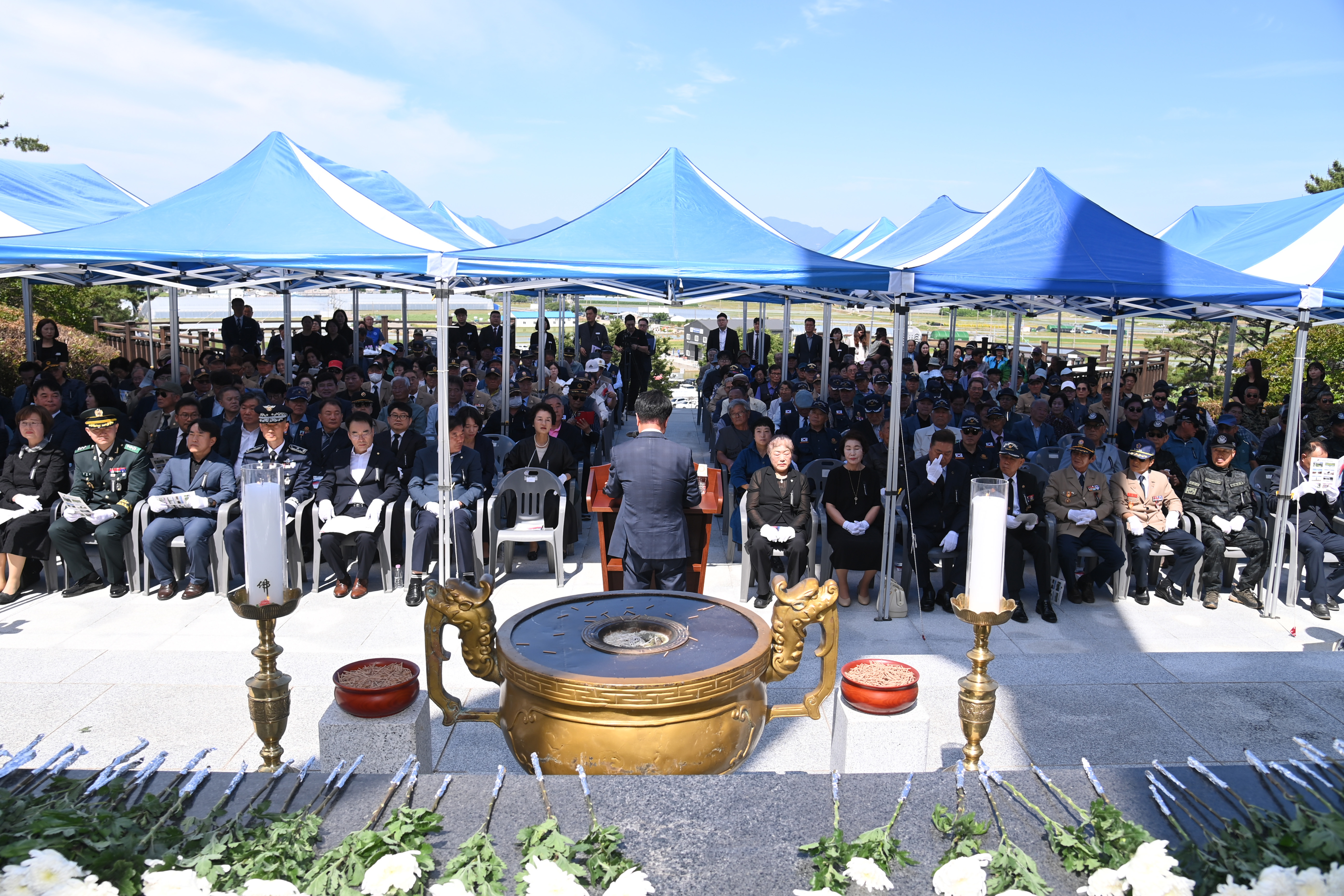 제71회 현충일 추념식 및 사천국군묘지 참배 - 11