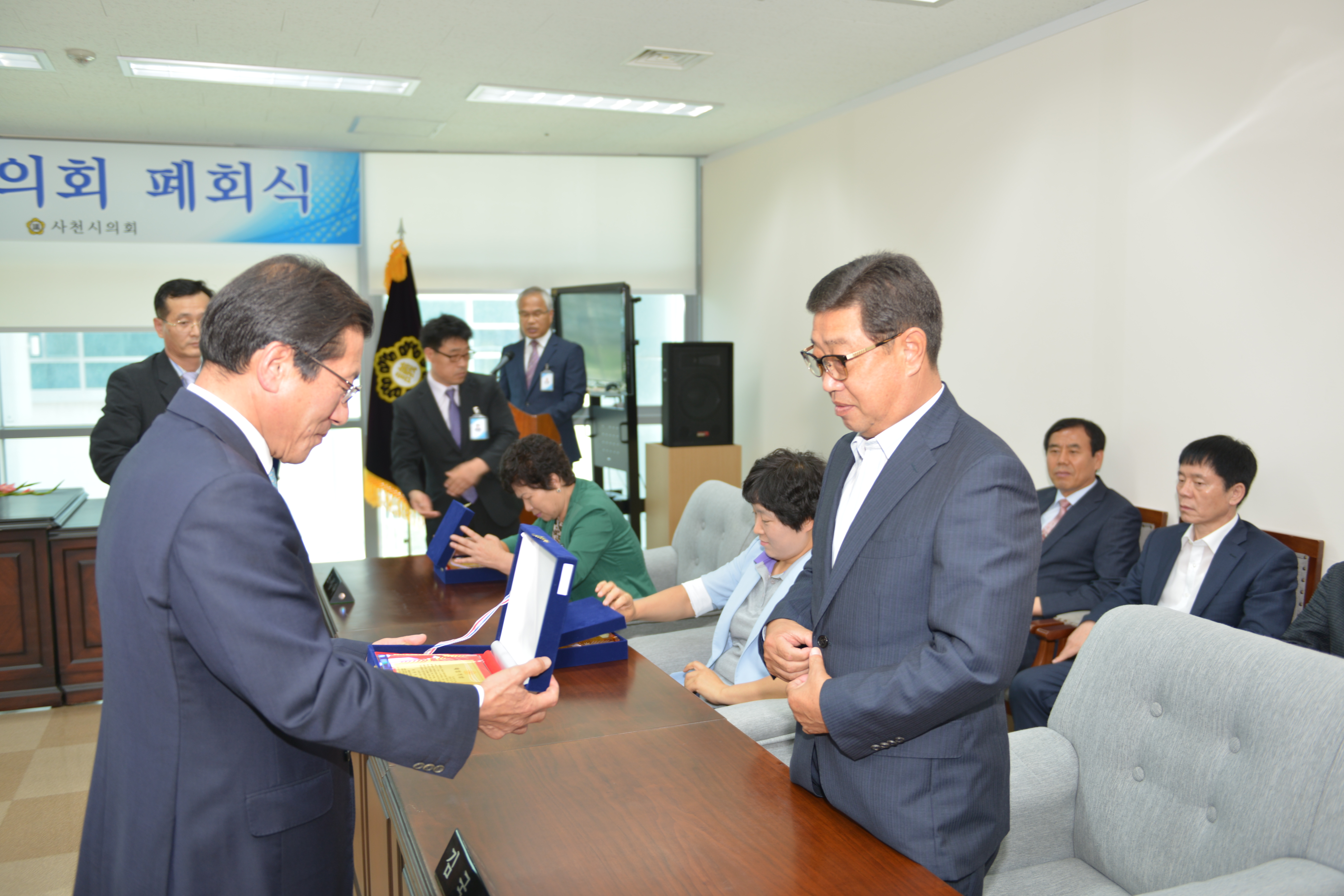 제6대 사천시의회 폐회식(2014.06.27, 의회 소회의실) - 2